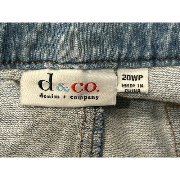 Denim & Co. Stretch Denim Jeans Blue Plus Size 20WP Mid Rise Medium Wash - Picture 5 of 9
